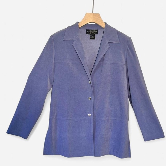 Requirements Jackets & Blazers - Requirements Minimalist Purple oversize blazer jacket small NWOT